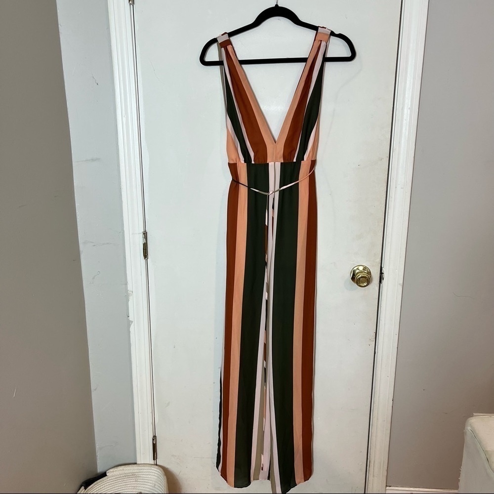 4sienna Striped jumpsuit size xs 0936